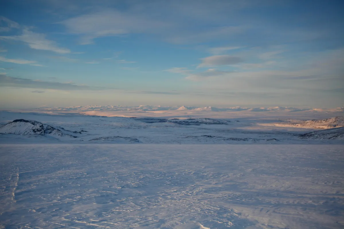 Schneemobil-Tour auf dem Langjökull-Gletscher