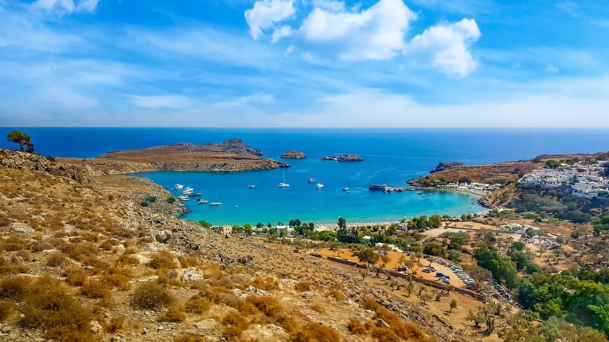 Beste Reisezeit Rhodos - Klimadiagramm und Wetterdaten