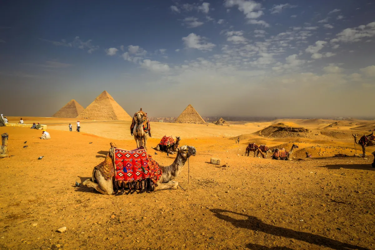 Landschaft von Ägypten während der optimalen Reisezeit