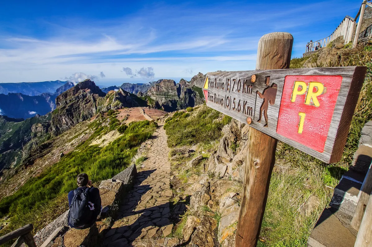 Landschaft von Madeira während der optimalen Reisezeit