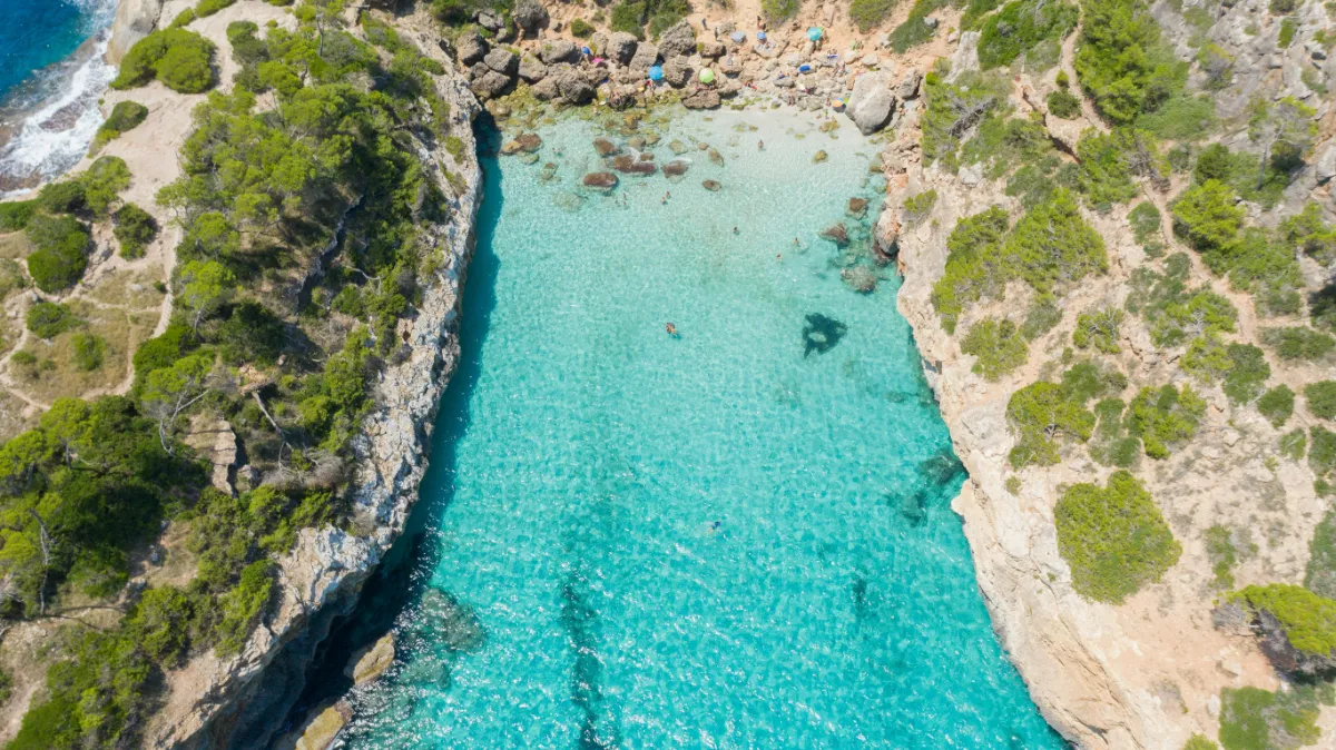 Landschaft von Mallorca während der optimalen Reisezeit