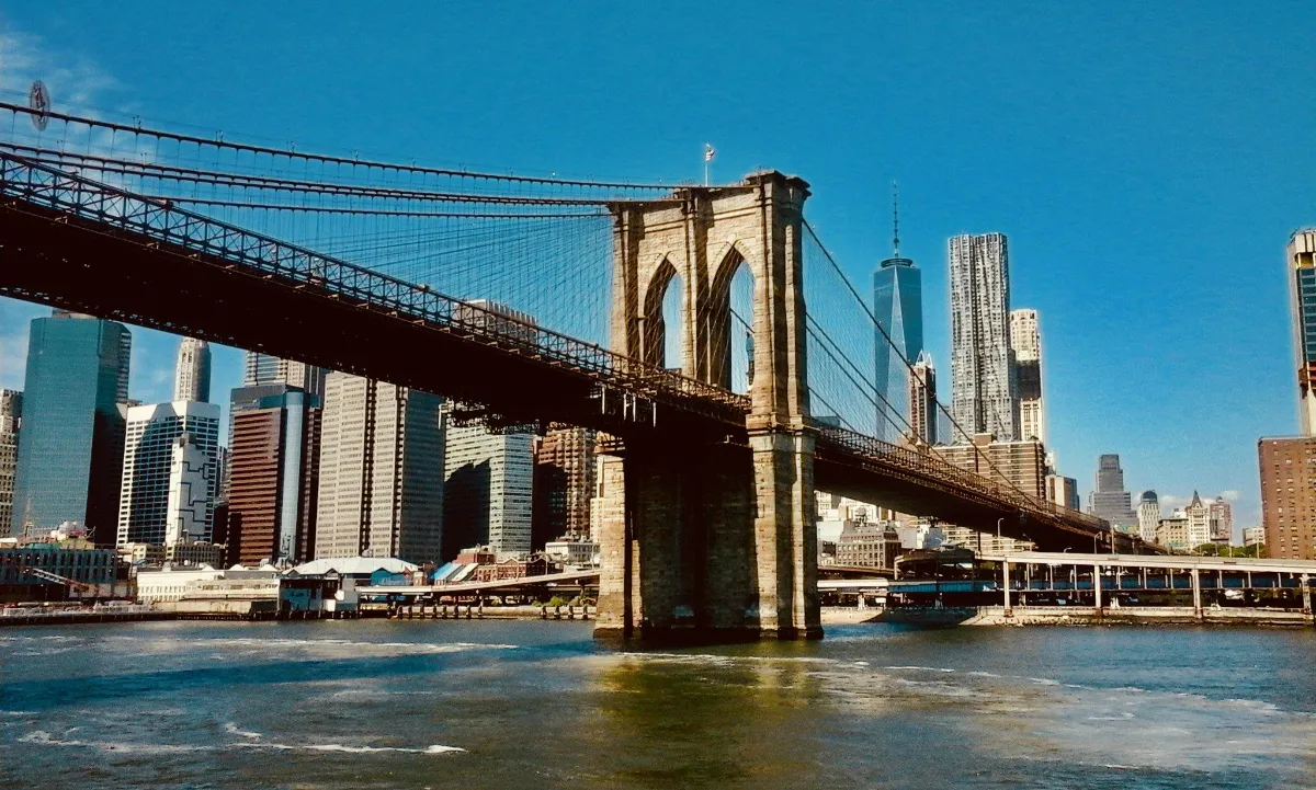 Landschaft von New York während der optimalen Reisezeit