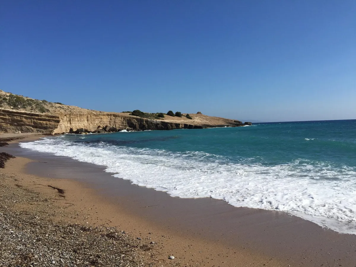 Landschaft von Rhodos während der optimalen Reisezeit