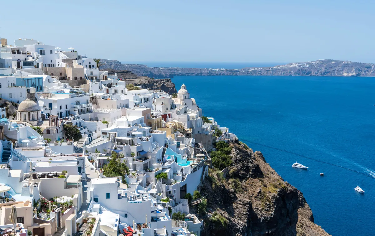 Beste Reisezeit Santorini - Klimadiagramm und Wetterdaten