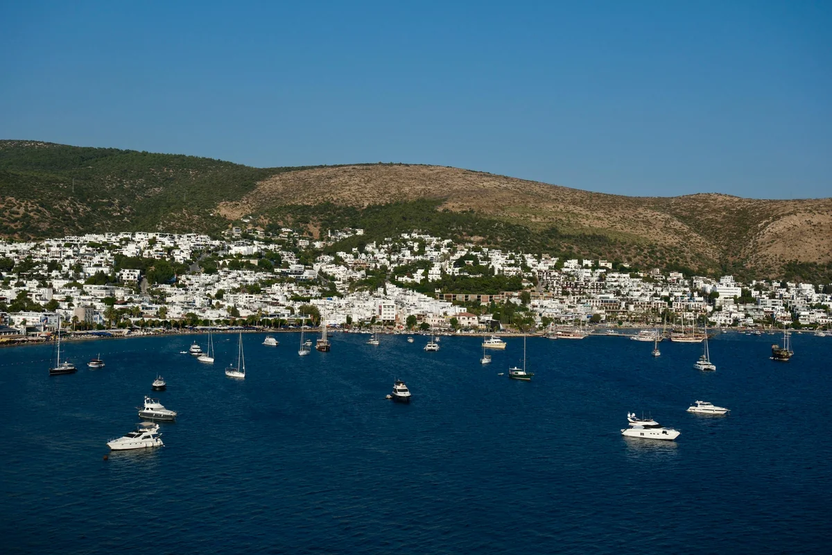 Landschaft von Bodrum während der optimalen Reisezeit