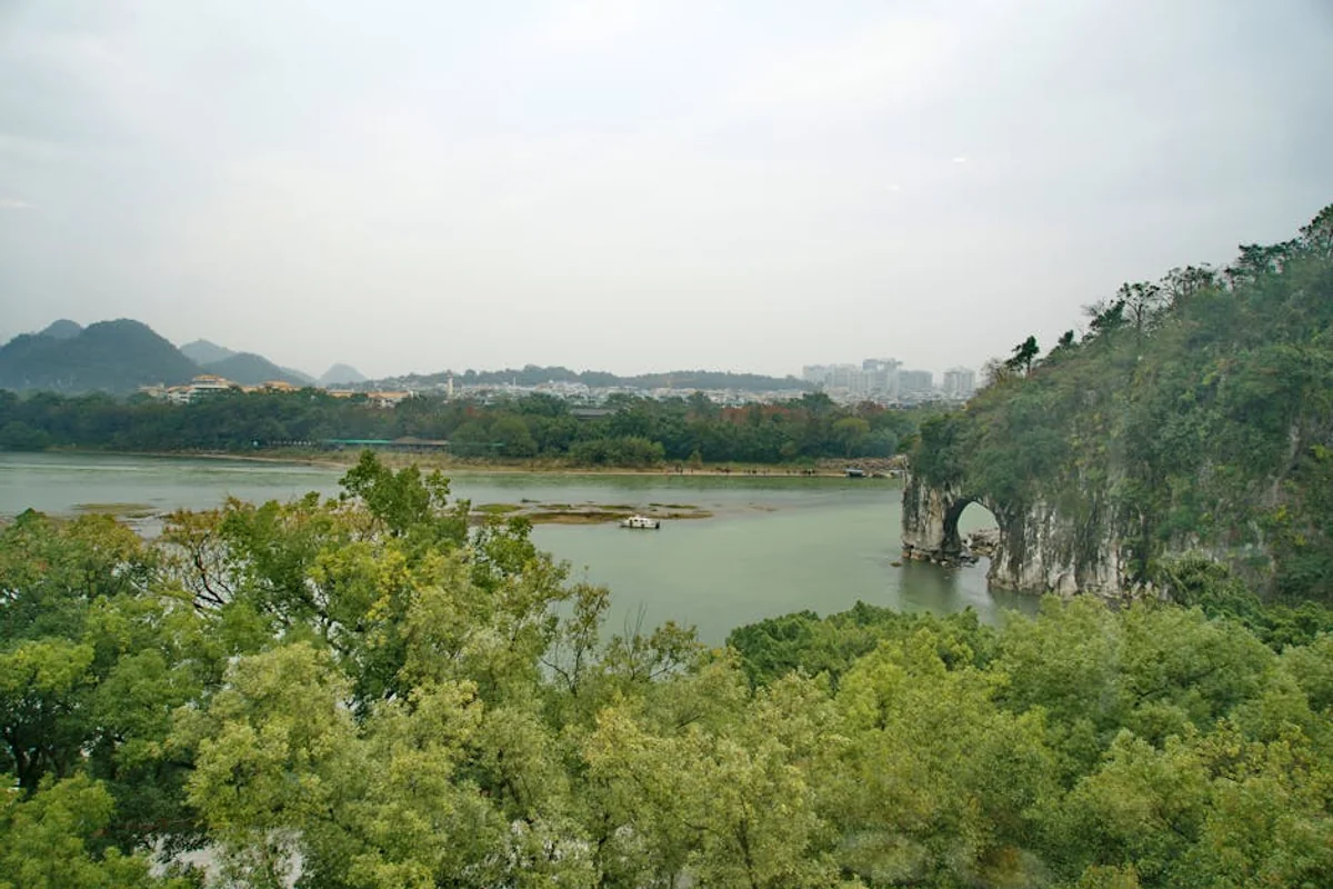 Landschaft von China während der optimalen Reisezeit