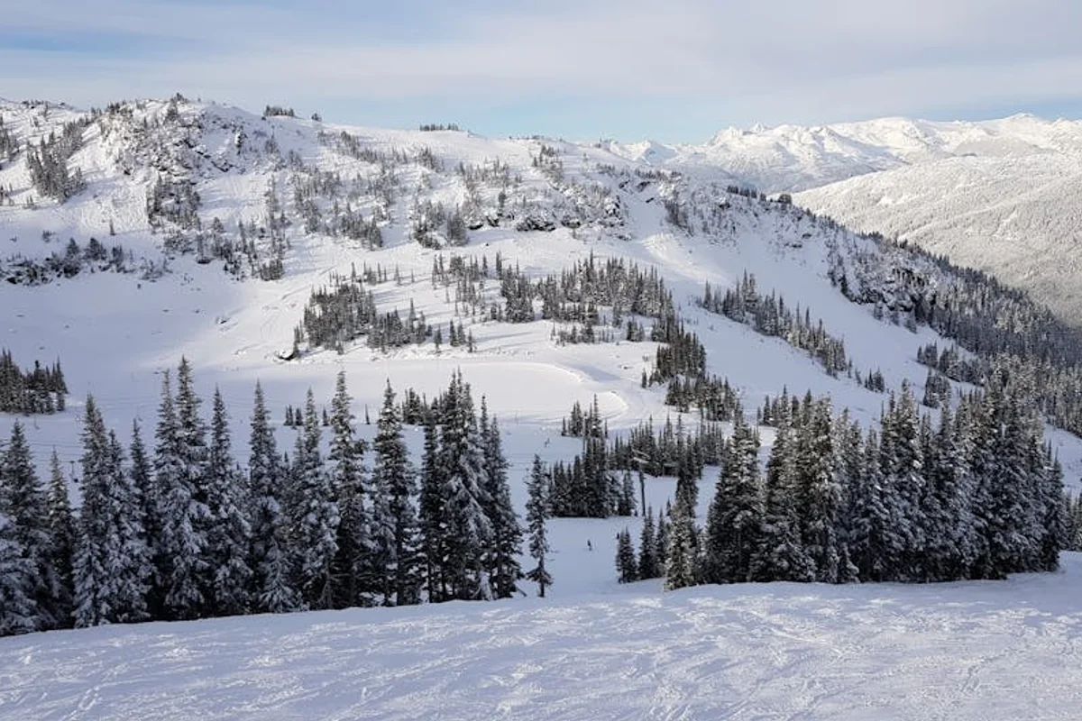 Skifahren und Snowboarden